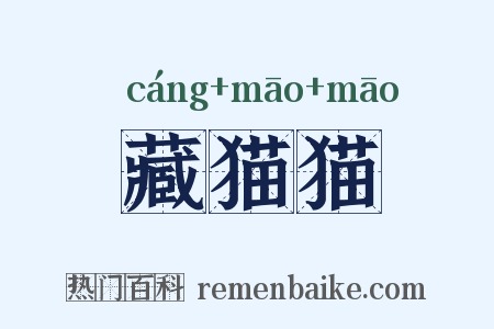 藏猫猫是什么意思的图片